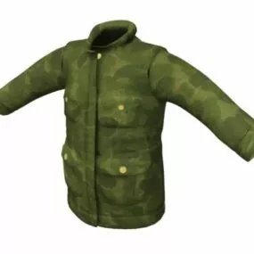 Camouflage Coat Men Fashion 3d model