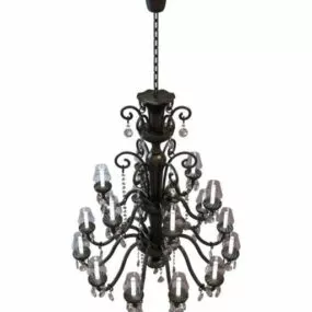 Drop Style Candelabra Chandelier 3d model