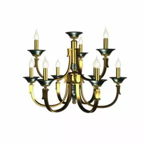 Candle Design Chandelier Lighting 3d model