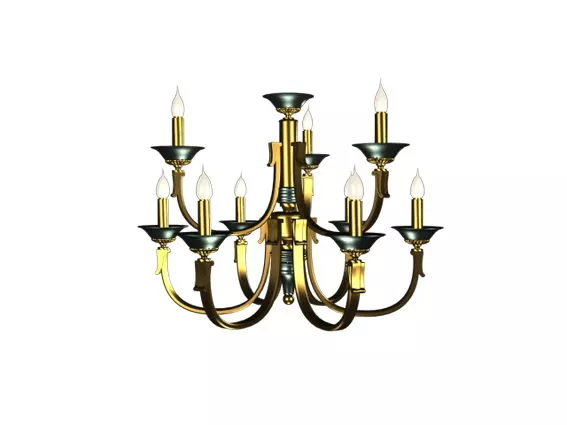 Candle Design Chandelier Lighting 3d model Candle Design Chandelier Lighting 3d model