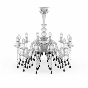 Western Candle Light Chandeliers 3d model