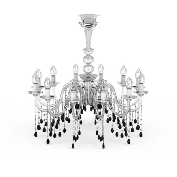 Western Candle Light Chandeliers 3d model Western Candle Light Chandeliers 3d model