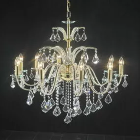 Living Room Candlelight Crystal Chandelier 3d model