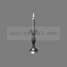 Candles And Holders Equipment 3d model