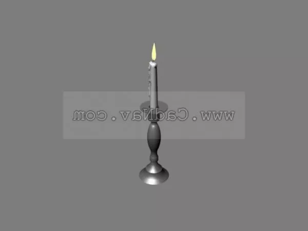 Candles And Holders Equipment 3d model Candles And Holders Equipment 3d model