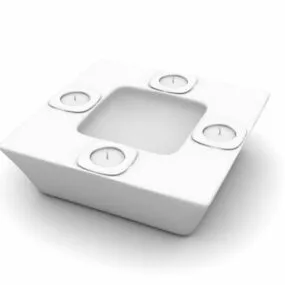 Candlestick Ashtray Shape 3d model