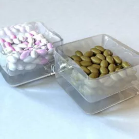 Jelly Beans In Box 3d model