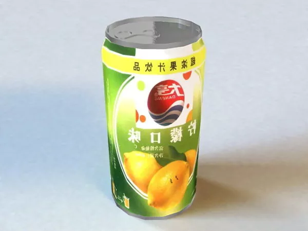 Food Canned Juice 3d model Food Canned Juice 3d model