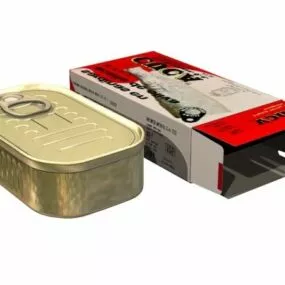 Can Of Sardines 3d model