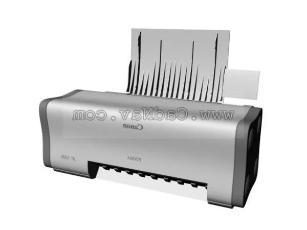 Small Printer A4 Size 3d model