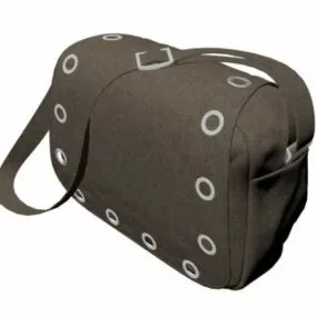 Canvas Women Shoulder Bag 3d model