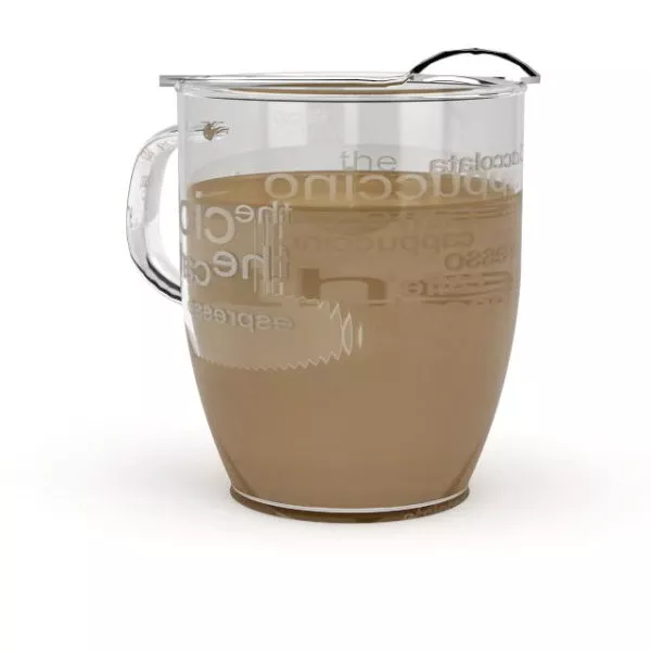 Brass Cup With Spoon 3d model