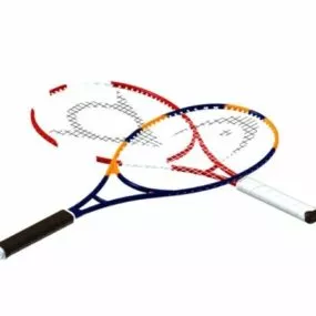 Carbon Material Tennis Rackets 3d model