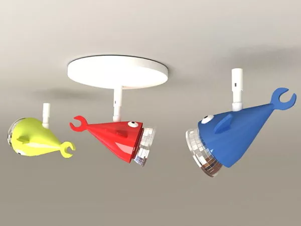 Spotlight Ray Ceiling Light 3d model