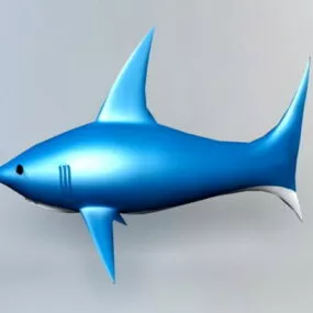 Cartoon Shark Toy 3d model