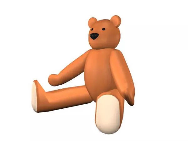 Abandoned Toy Teddy Bear 3d model