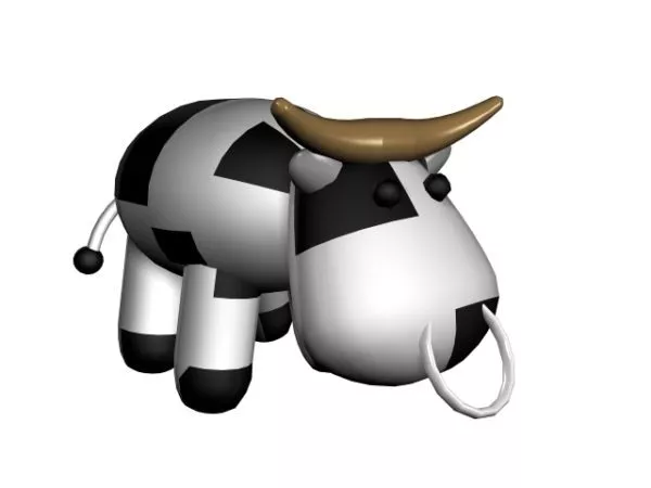 Cartoon Cow Toy 3d model Cartoon Cow Toy 3d model