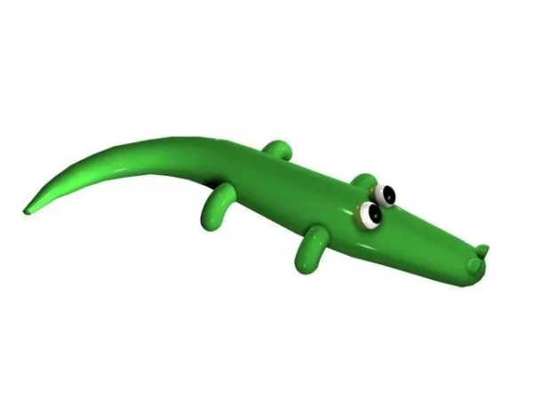 Figurine Of Crocodile 3d model