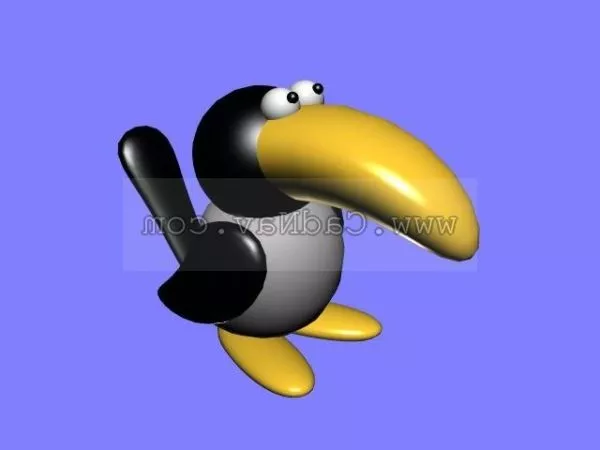 Realistic Toucan Bird 3d model