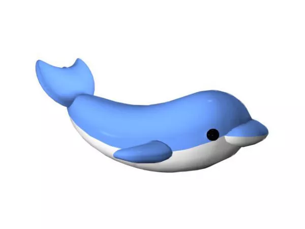 Grey Dolphin 3d model