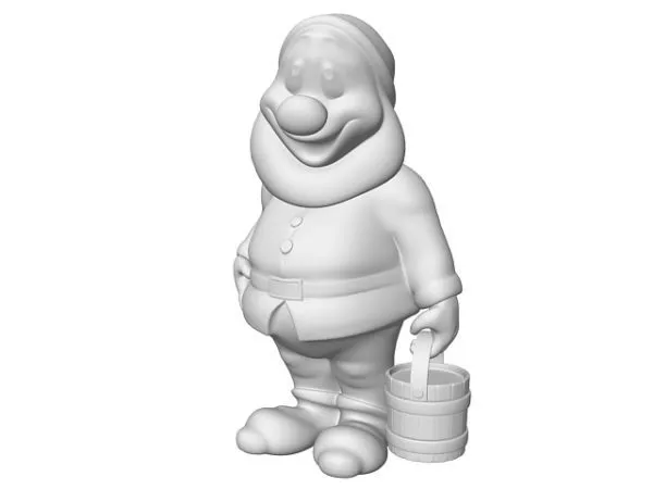 Cartoon Style Dwarf Statue 3d model Cartoon Style Dwarf Statue 3d model