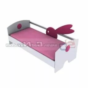 Cartoon Kid Bed Furniture 3d model