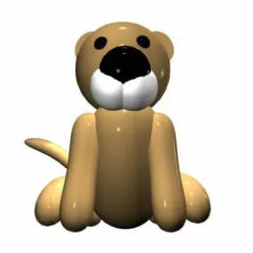 Cartoon Lion Toy 3d model
