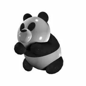 Cartoon Panda Toy 3d model
