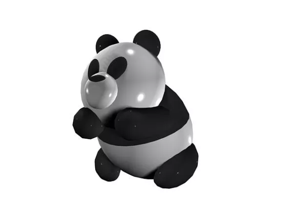 Cartoon Panda Toy 3d model Cartoon Panda Toy 3d model