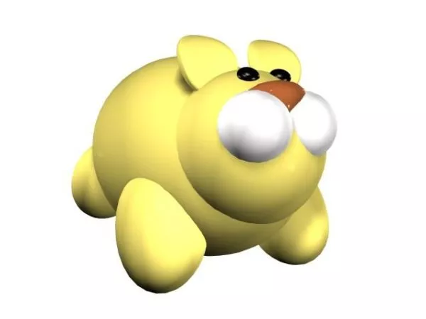 Rabbit Mask Character 3d model