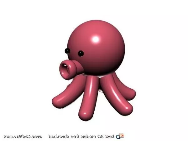 Octopus Character Chain 3d model