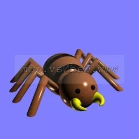 Toy Cartoon Spider 3d model