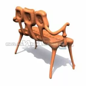 Antique Bench 3d model