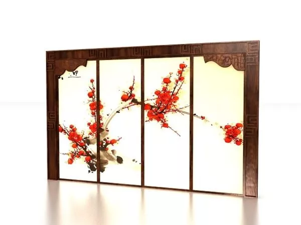 Collapse Screen Partition Divider 3d model