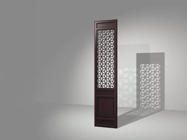Wall Panel With Window 3d model