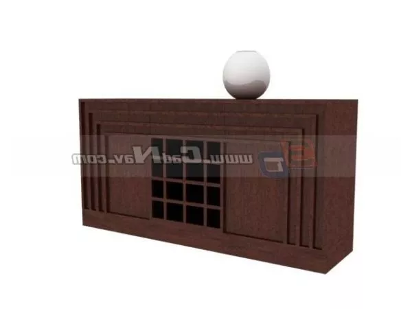 Furniture Carved Wooden End Table 3d model Furniture Carved Wooden End Table 3d model