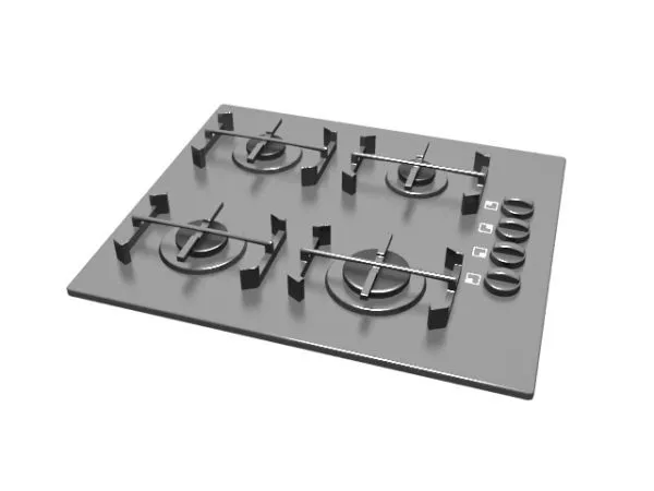 Gas Cooktop 3d model