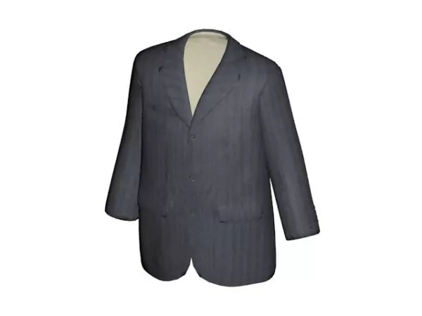 Futuristic Robot Character In Suit 3d model