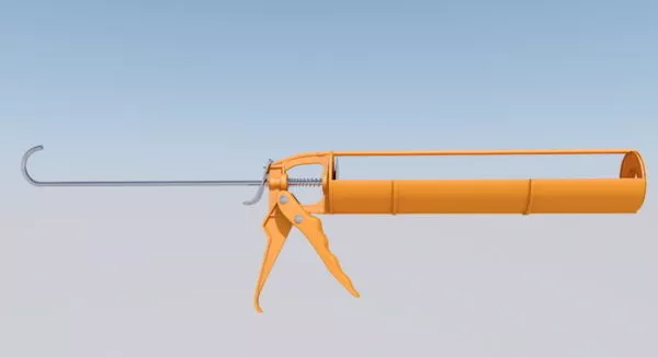 Hand Tool Caulk Gun 3d model Hand Tool Caulk Gun 3d model