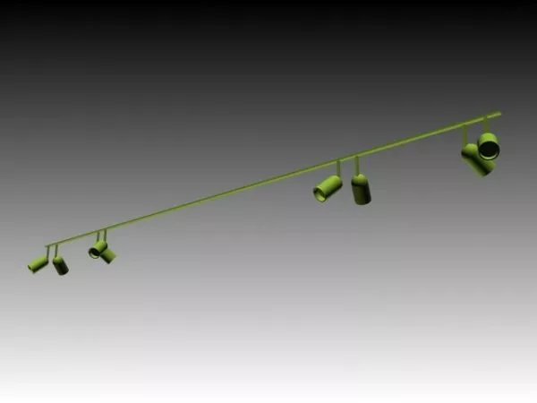 Spotlight Fixture With Handle 3d model