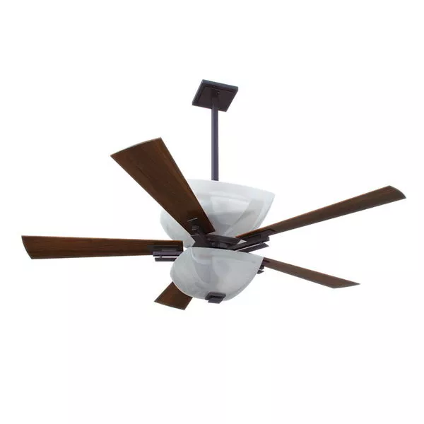 Antique Ceiling Fan Wooden Leaf Shape 3d model