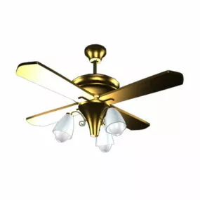 Antique Ceiling Fan Light Fixture 3d model