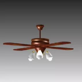 Antique Ceiling Fan Lights 3d model