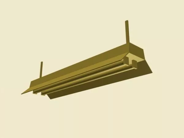 Fluorescent Light 3d model Fluorescent Light 3d model