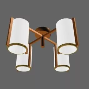 Home Ceiling Half Pendant Lamp 3d model