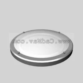 Round Ceiling Lamp Light 3d model