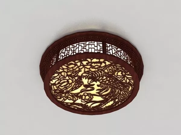 Ceiling Mount Chinese Light Fixtures 3d model Ceiling Mount Chinese Light Fixtures 3d model