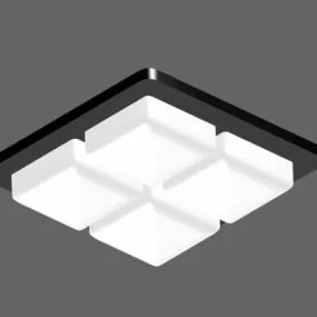 Modern Ceiling Mount Light Fixture 3d model