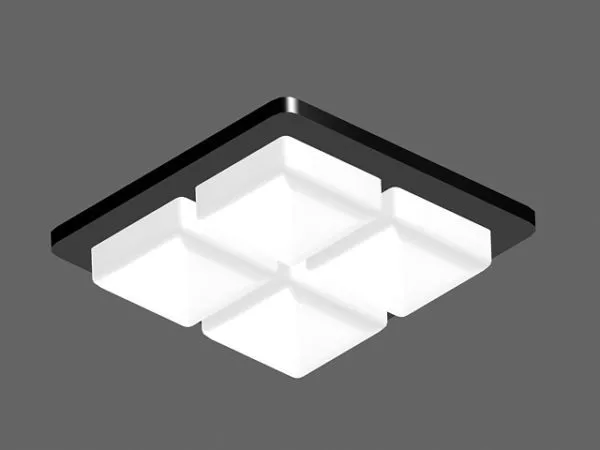 Modern Ceiling Mount Light Fixture 3d model Modern Ceiling Mount Light Fixture 3d model