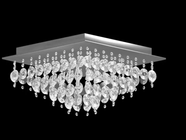 Ceiling Crystal Chandelier Luxury Style 3d model Ceiling Crystal Chandelier Luxury Style 3d model
